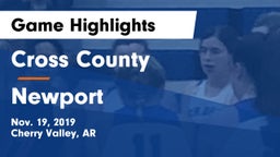 Cross County  vs Newport  Game Highlights - Nov. 19, 2019