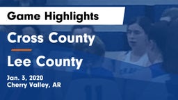 Cross County  vs Lee County  Game Highlights - Jan. 3, 2020