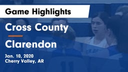 Cross County  vs Clarendon  Game Highlights - Jan. 10, 2020