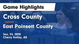 Cross County  vs East Poinsett County  Game Highlights - Jan. 24, 2020