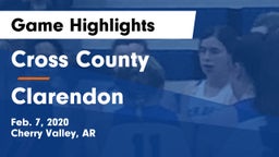 Cross County  vs Clarendon Game Highlights - Feb. 7, 2020