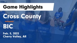 Cross County  vs BIC  Game Highlights - Feb. 5, 2023