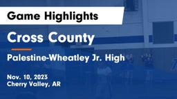 Cross County  vs Palestine-Wheatley Jr. High Game Highlights - Nov. 10, 2023