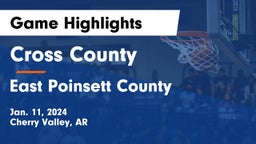 Cross County  vs East Poinsett County  Game Highlights - Jan. 11, 2024