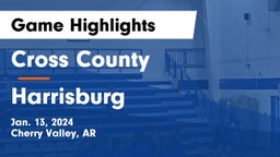Cross County  vs Harrisburg  Game Highlights - Jan. 13, 2024