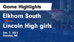 Elkhorn South  vs Lincoln High girls Game Highlights - Jan. 7, 2021