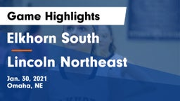 Elkhorn South  vs Lincoln Northeast  Game Highlights - Jan. 30, 2021
