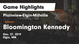 Plainview-Elgin-Millville  vs Bloomington Kennedy  Game Highlights - Dec. 27, 2019