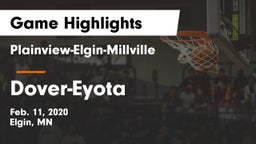 Plainview-Elgin-Millville  vs Dover-Eyota  Game Highlights - Feb. 11, 2020