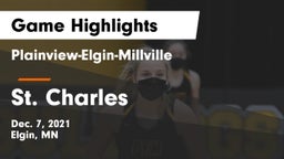 Plainview-Elgin-Millville  vs St. Charles  Game Highlights - Dec. 7, 2021