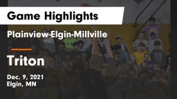 Plainview-Elgin-Millville  vs Triton  Game Highlights - Dec. 9, 2021