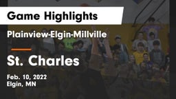 Plainview-Elgin-Millville  vs St. Charles  Game Highlights - Feb. 10, 2022