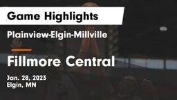 Plainview-Elgin-Millville  vs Fillmore Central  Game Highlights - Jan. 28, 2023