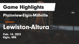 Plainview-Elgin-Millville  vs Lewiston-Altura  Game Highlights - Feb. 14, 2023