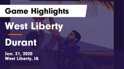 West Liberty  vs Durant  Game Highlights - Jan. 21, 2020