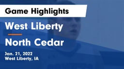 West Liberty  vs North Cedar  Game Highlights - Jan. 21, 2022