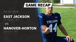 Recap: East Jackson  vs. Hanover-Horton  2016