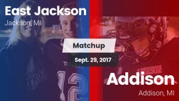 Matchup: East Jackson High vs. Addison  2017