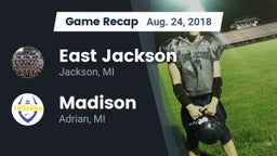 Recap: East Jackson  vs. Madison  2018