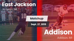 Matchup: East Jackson High vs. Addison  2019