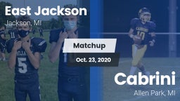 Matchup: East Jackson High vs. Cabrini  2020