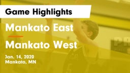 Mankato East  vs Mankato West  Game Highlights - Jan. 14, 2020