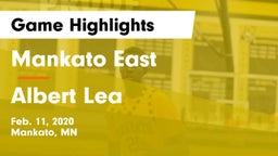 Mankato East  vs Albert Lea  Game Highlights - Feb. 11, 2020