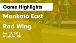 Mankato East  vs Red Wing  Game Highlights - Jan. 29, 2021