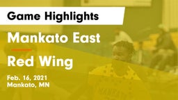 Mankato East  vs Red Wing  Game Highlights - Feb. 16, 2021