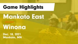 Mankato East  vs Winona  Game Highlights - Dec. 18, 2021
