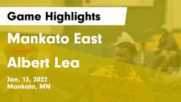 Mankato East  vs Albert Lea  Game Highlights - Jan. 13, 2022