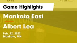 Mankato East  vs Albert Lea Game Highlights - Feb. 22, 2022