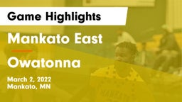 Mankato East  vs Owatonna  Game Highlights - March 2, 2022