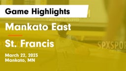 Mankato East  vs St. Francis  Game Highlights - March 22, 2023