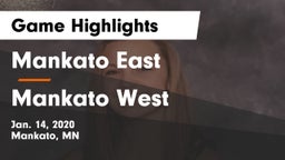 Mankato East  vs Mankato West  Game Highlights - Jan. 14, 2020