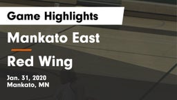 Mankato East  vs Red Wing  Game Highlights - Jan. 31, 2020