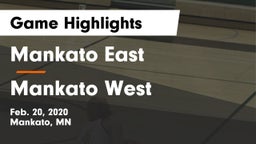 Mankato East  vs Mankato West  Game Highlights - Feb. 20, 2020
