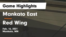 Mankato East  vs Red Wing  Game Highlights - Feb. 16, 2021