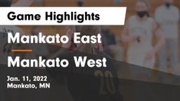 Mankato East  vs Mankato West  Game Highlights - Jan. 11, 2022