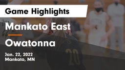 Mankato East  vs Owatonna  Game Highlights - Jan. 22, 2022