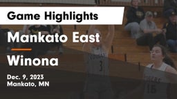 Mankato East  vs Winona  Game Highlights - Dec. 9, 2023