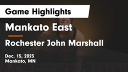 Mankato East  vs Rochester John Marshall  Game Highlights - Dec. 15, 2023