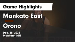 Mankato East  vs Orono  Game Highlights - Dec. 29, 2023