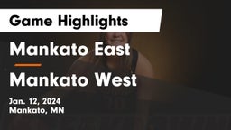 Mankato East  vs Mankato West  Game Highlights - Jan. 12, 2024