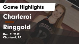 Charleroi  vs Ringgold  Game Highlights - Dec. 9, 2019