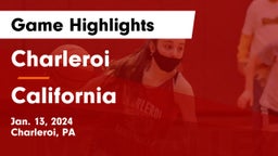 Charleroi  vs California  Game Highlights - Jan. 13, 2024