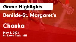 Benilde-St. Margaret's  vs Chaska  Game Highlights - May 3, 2022