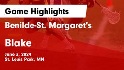 Benilde-St. Margaret's  vs Blake Game Highlights - June 3, 2024