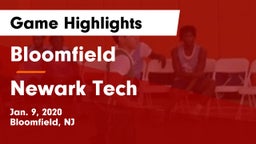 Bloomfield  vs Newark Tech  Game Highlights - Jan. 9, 2020