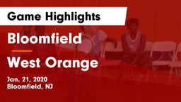 Bloomfield  vs West Orange  Game Highlights - Jan. 21, 2020